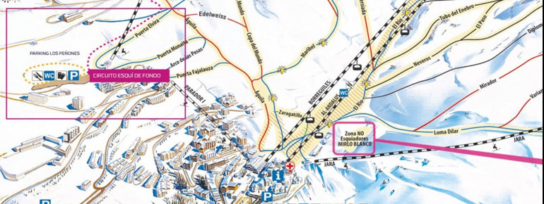 Loipenplan Pradollano - Sierra Nevada