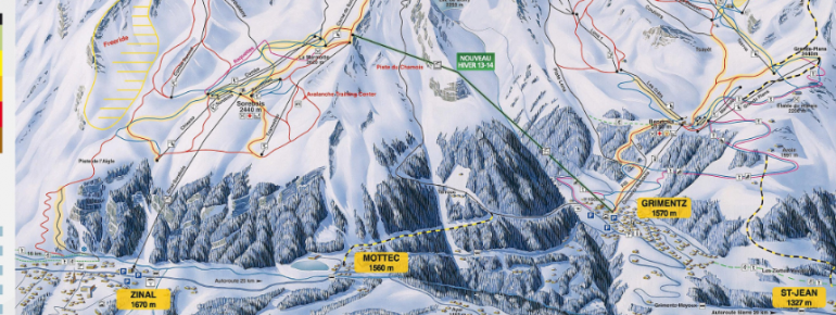 Loipenplan Sierre Anniviers