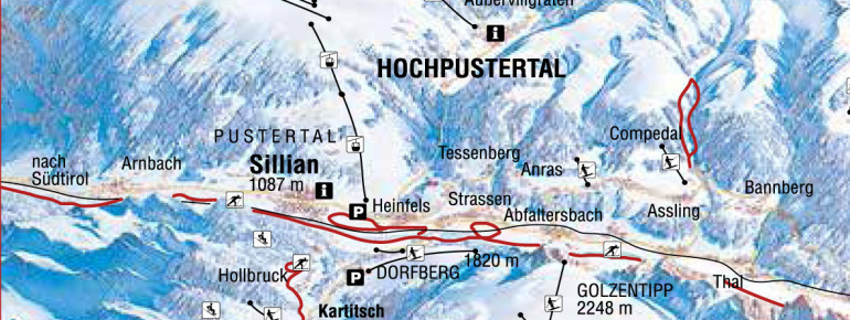 Loipenplan Hochpustertal