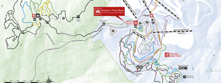 Loipenplan Silver Star Mountain Resort