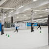 Die Loipe im Skidome ist für Skating und klassisch präpariert.