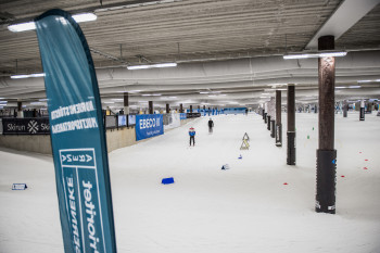 In the Skidome there are only slight ascents.