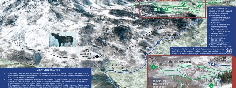 Loipenplan Snowbasin