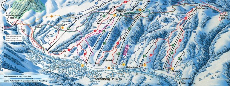 Pistenplan Skigebiet Sörenberg