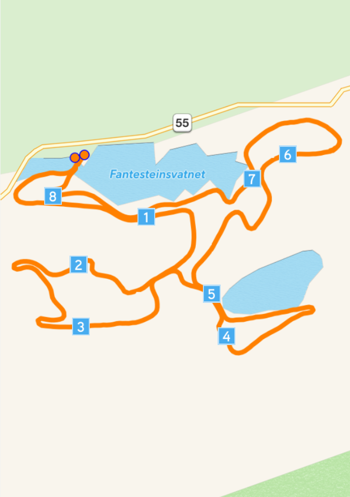 Loipenplan Sognefjellet