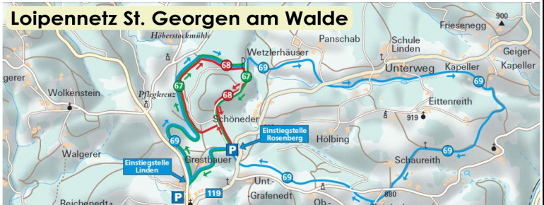 Loipenplan St. Georgen am Walde