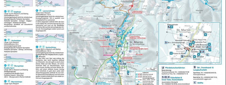 Loipenplan St. Martin am Tennengebirge
