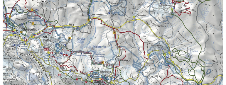 Loipenplan St Oswald Riedlhütte