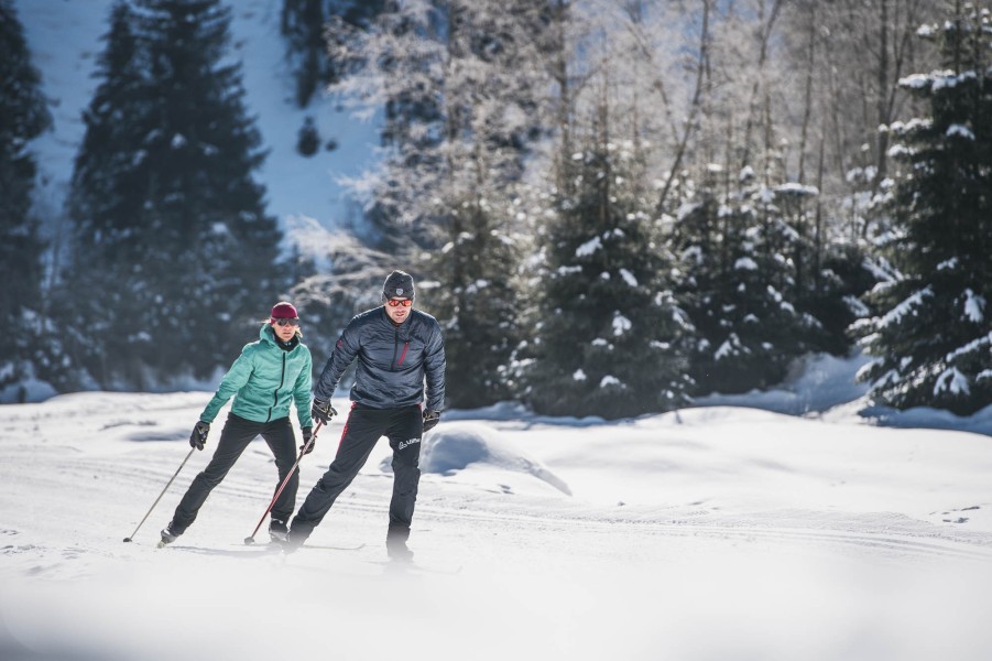 Über 40 Loipenkilometer durchziehen das Stubaital und laden zum genussvollen Langlaufen ein.