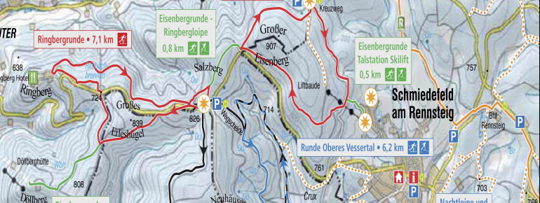 Loipenplan Schmiedefeld am Rennsteig