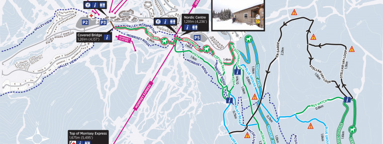 Loipenplan Sun Peaks Resort