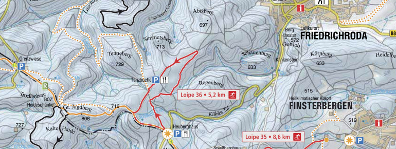 Loipenplan Tabarz Inselsberg