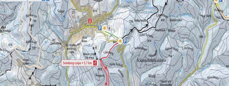 Loipenplan Großer Inselsberg