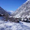 Die malerische Winterlandschaft rund um Täsch.
