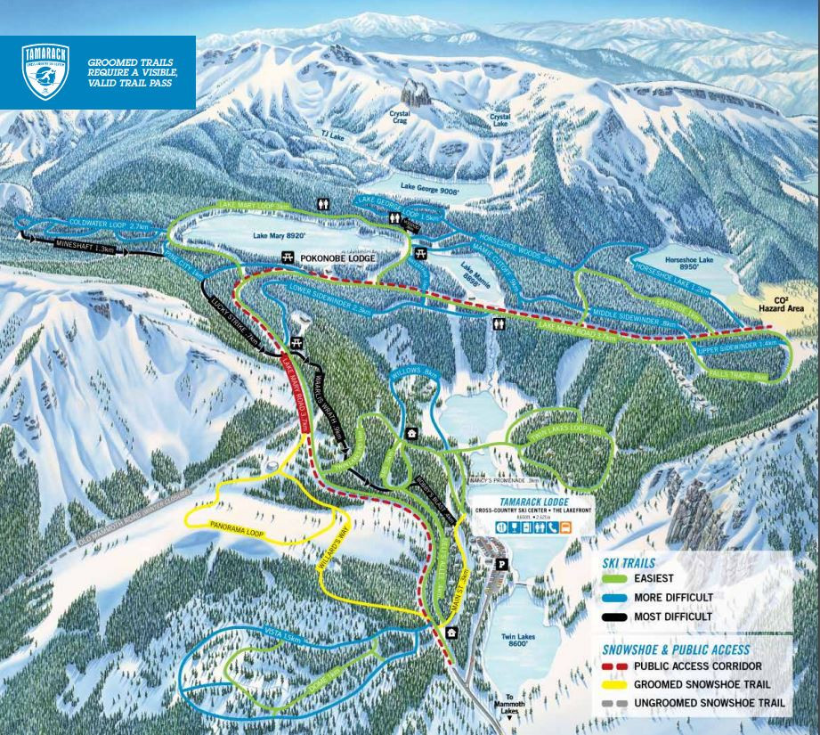 Loipenplan Tamarack Cross-Country Skiing Area