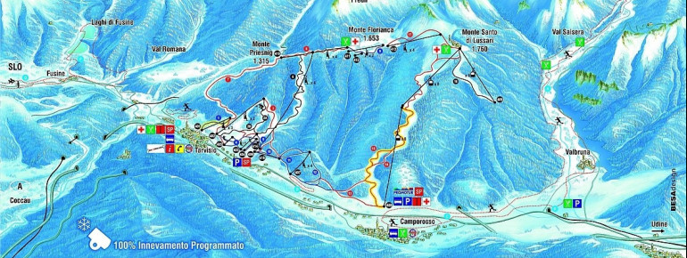 Loipenplan Tarvisio