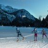 Auch in den Abendstunden kann man in Schwangau langlaufen.