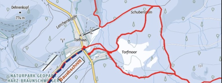 Loipenplan Torfhaus