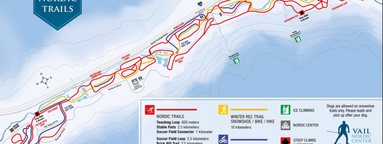 Loipenplan Vail Nordic Center