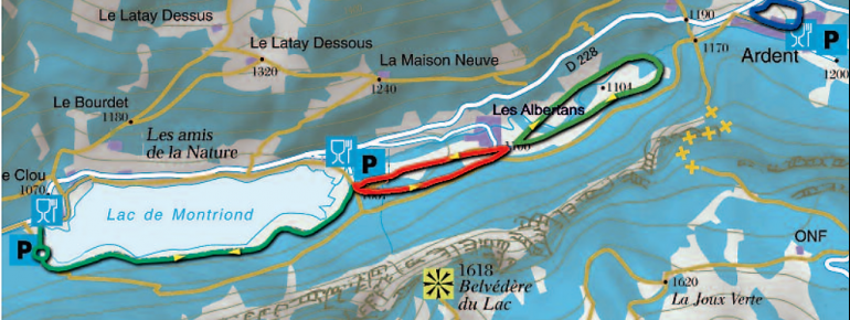 Loipenplan Vallée d&#39;Aulps Montriond