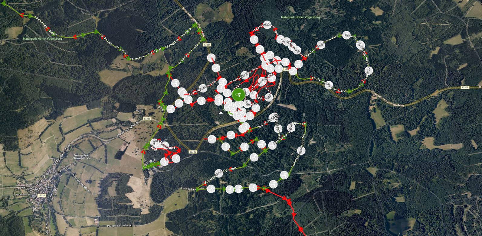 Loipenplan Vogelsberg
