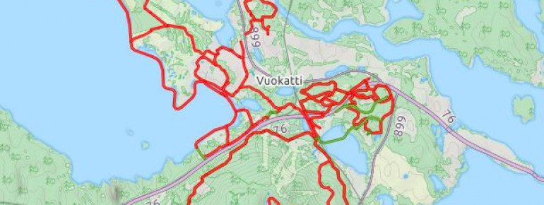 Loipenplan Vuokatti Sport Olympic Training Center