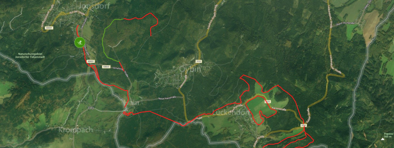 Loipenplan Zittauer Gebirge