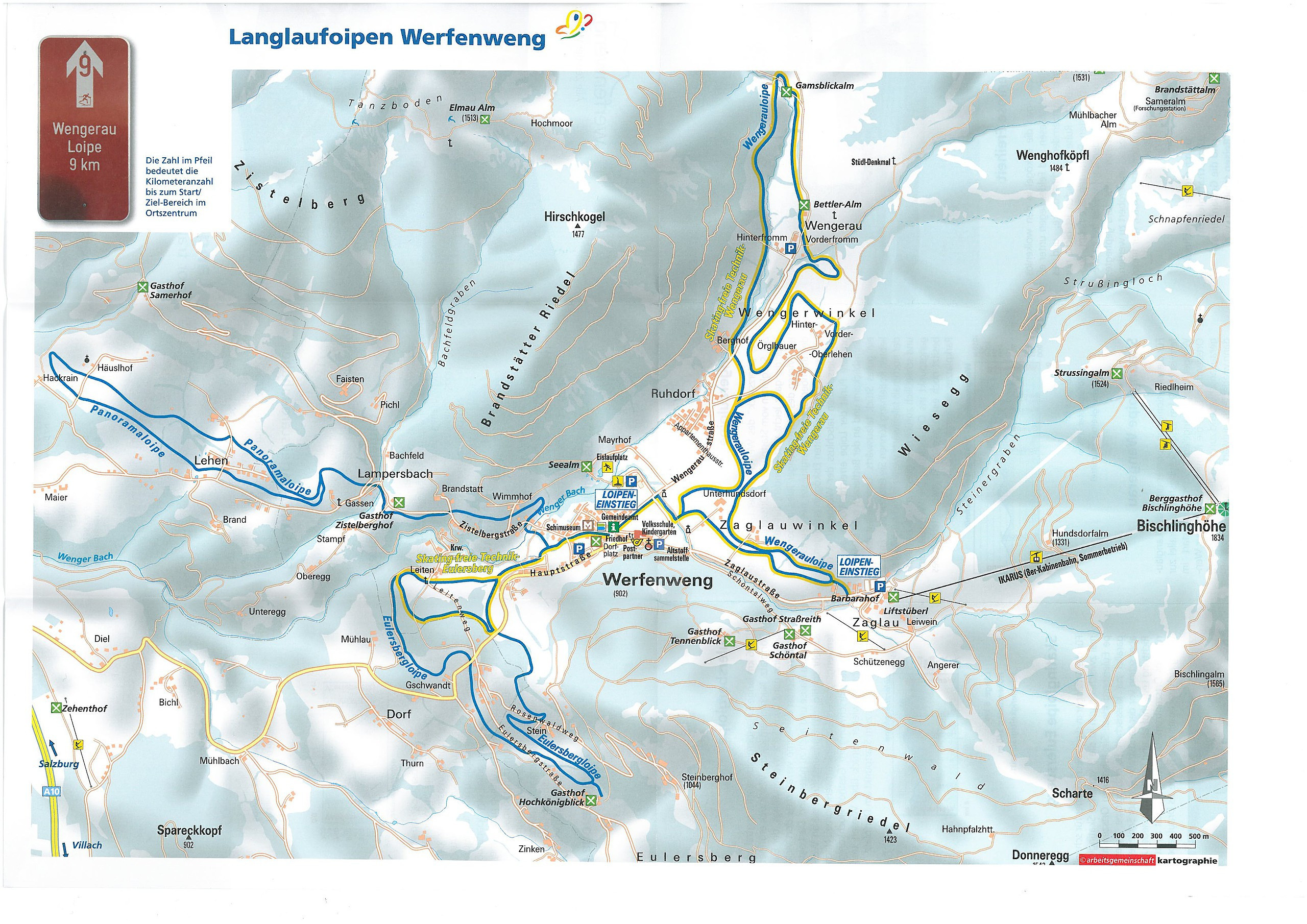 Loipenplan Werfenweng