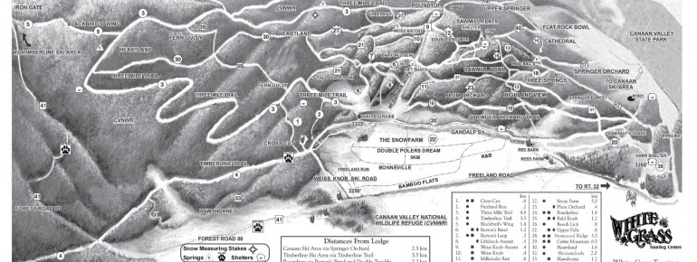 Trail Map White Grass Ski Touring Area