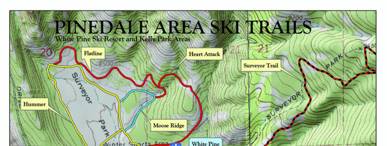 Loipenplan Pinedale Area