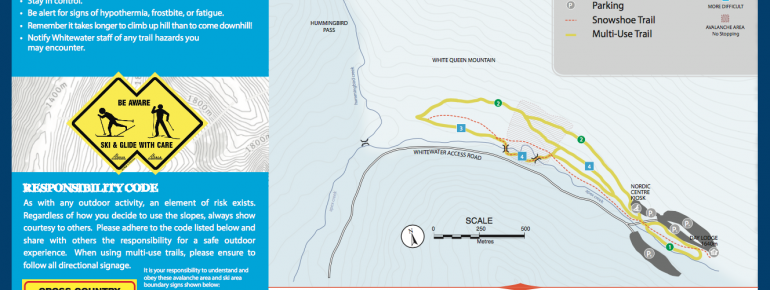 Loipenplan Whitewater Nordic Center