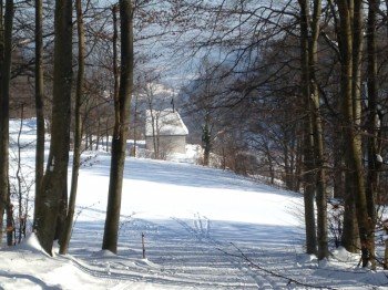 leichte Abfahrt Richtung Kreuzkapelle