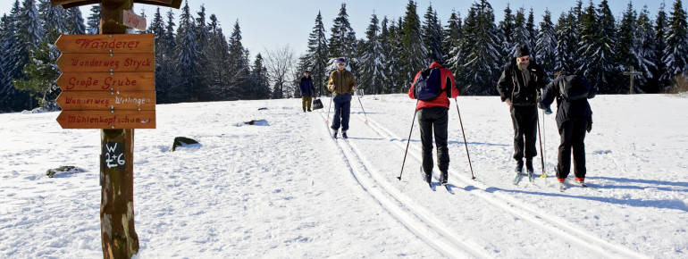 Südlich von Willingen verlaufen die Loipen auf dem Ettelsberg.