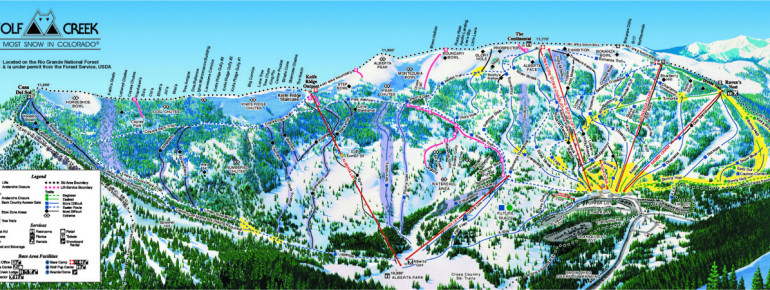 Loipenplan Wolf Creek Ski Area