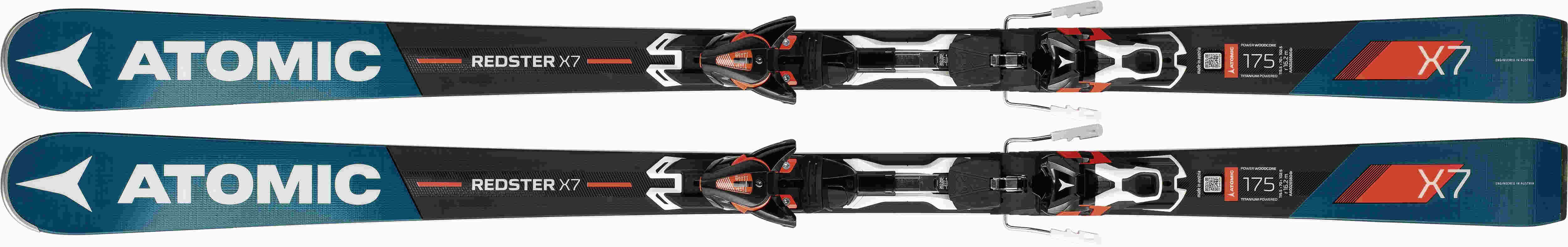 スキー ATOMIC REDSTER X7 175cm 2018 Atomic Redster X7 175cm Used Demo Skis w Bindings - Powder7