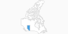 Karte der Skigebiete in Alberta