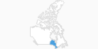 Karte der Skigebiete in Ontario