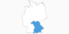 Karte der Skigebiete in Bayern