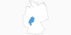 Karte der Skigebiete in Hessen