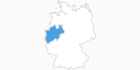 Karte der Skigebiete in Nordrhein-Westfalen
