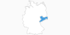 Karte der Skigebiete in Sachsen