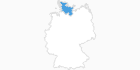 Karte der Skigebiete in Schleswig-Holstein