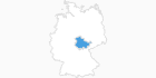 Karte der Skigebiete in Thüringen