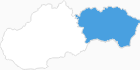 Karte der Schneeberichte in der Ostslowakei
