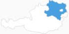 Karte der Skigebiete in Niederösterreich