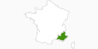 map of all nordic skiing in Provence-Alpes-Côte d’Azur