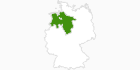 Karte der Langlauf in Niedersachsen