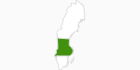Karte der Langlauf in Mittelschweden
