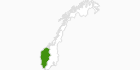 Karte der Langlauf in Westnorwegen