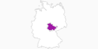 Karte der Unterkünfte in Thüringen